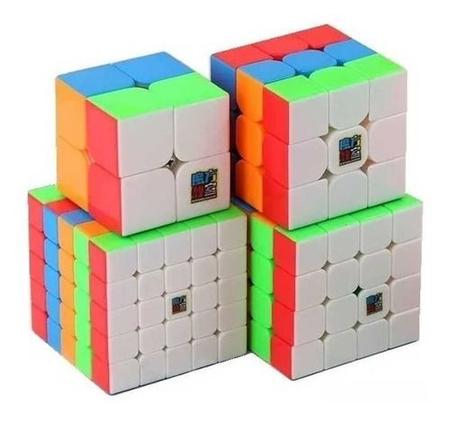 Kit Cubo Magico Moyu 2x2 3x3 4x4 5x5 - Cubo Store - Sua Loja de