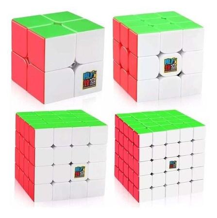 Kit Cubo Magico Moyu 2x2 3x3 4x4 5x5 - Cubo Store - Sua Loja de Cubo Magico  Online!