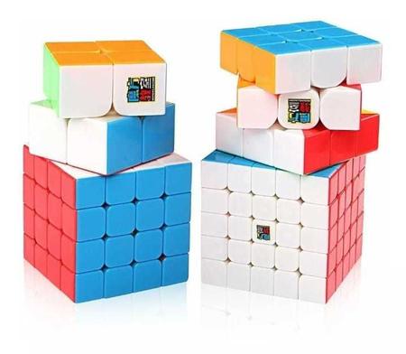 ANSALDO Set De 4 Cubos Magicos 2X2 3X3 4X4 Y 5X5