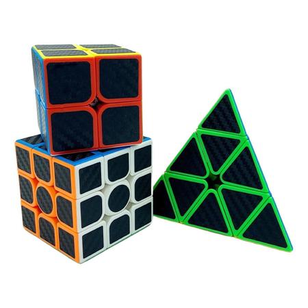 Kit Cubo Mágico Profissional 2x2, 3x3,brinquedo Piramix - Jmix - Cubo Mágico  - Magazine Luiza