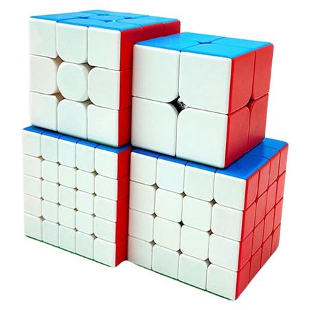 Kit Cubo Mágico Profissional Todas as Variações 3x3x3 4x4x4 5x5x5