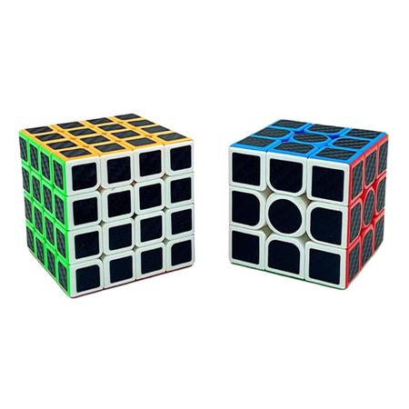 Kit Cubo Mágico Profissional MoYu 3x3 e 4x4 Carbon - Cubo Mágico - Magazine  Luiza