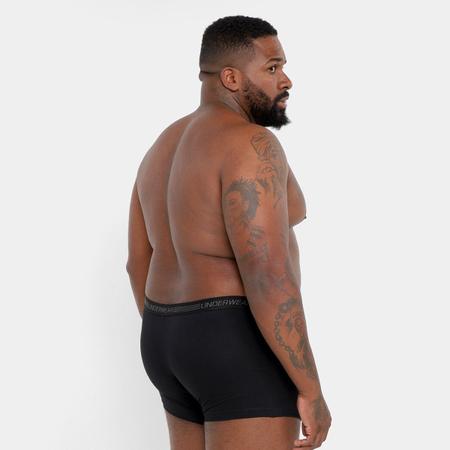 Kit Cueca Boxer Plus Size Underwear Lisa 5 Peças - Cueca