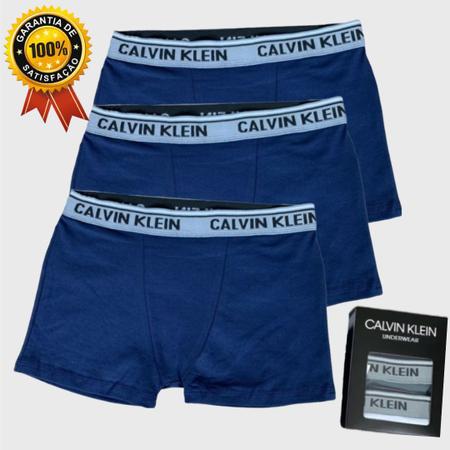 Imagem de Kit Cueca Calvin KIein Kit 3 Peças Boxer Original Masculino