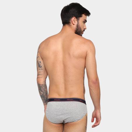 Imagem de Kit Cueca Slip Mash Cotton Elástico 10 Peças