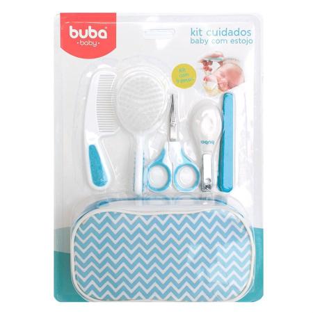 Imagem de Kit Cuidados Baby Com Estojo 9 Peças Azul - Buba