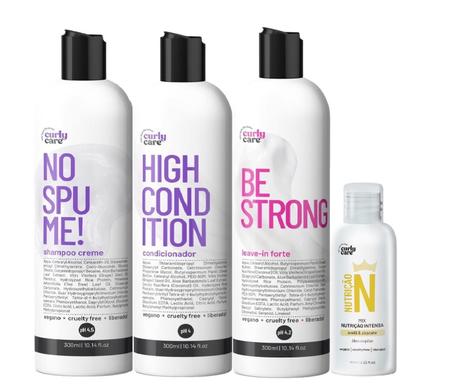 Kit Curly Care No Spume, Be Strong E Óleo Nutrição Intensa Imagem de Kit Curly Care No Spume, Be Strong E Óleo Nutrição Intensa