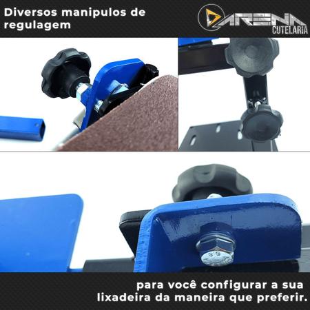 Imagem de Kit Cutelaria - Lixadeira Mk01B + Jig C/ Sargento + Morsa P