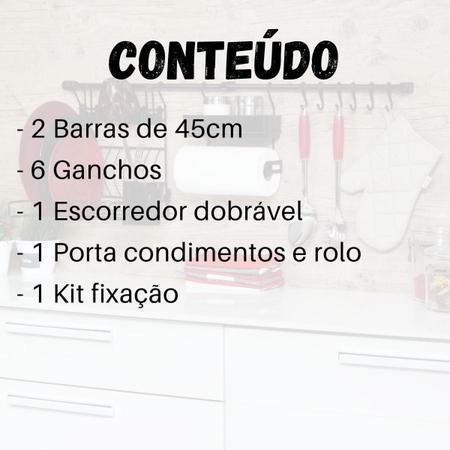 Imagem de Kit D Linha Requinte Master Preto Porta Condimentos Metaltru