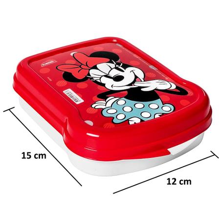 Imagem de Kit da Minnie com Lancheira Garrafinha e Sanduicheira Plasútil