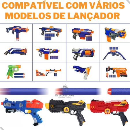 Refil De Dardos Nerf Arminha De Espuma Brinquedo Kit 50 Pçs - Acessórios  para Lançadores - Magazine Luiza