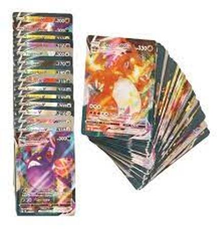 Carta Pokémon VMAX Kit com 100 unidades em Português Takara Tomy - Deck de  Cartas - Magazine Luiza