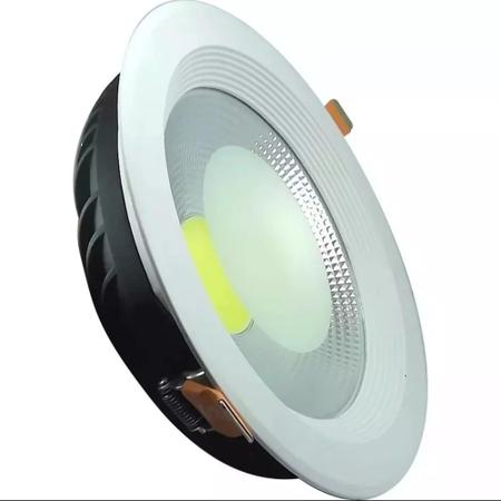 Imagem de Kit de 20 Luminária De Embutir Led Spot Downlight 35w/40w Cob Luz Branco 6500k 21.5CMx4CMx18.5CM