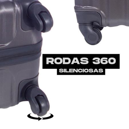 Imagem de Kit De 3 Malas Bordo 10Kg E Media 23Kg E Grande 32Kg Sestini