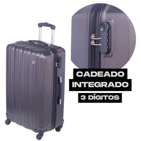 Imagem de Kit De 3 Malas Bordo 10Kg E Media 23Kg E Grande 32Kg Sestini