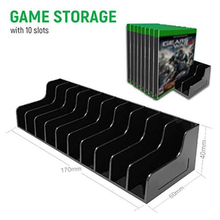 Imagem de Kit de Acessorios 4 em 1 Suporte Base Vertical Carregador Cooler Porta Jogos 2 Baterias Dock Xbox One X