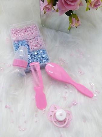 Kit roupinhas boneca bebe reborn rosa acessorios - Poshop Bebê