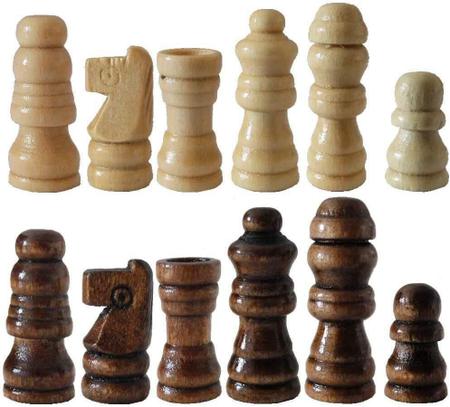 Imagem de Kit de Acessórios Para Vinho Luxo com Jogo de Xadrez madeira