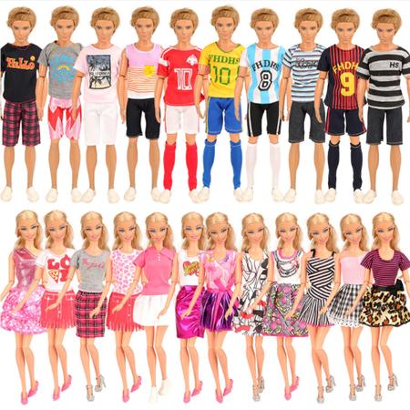 Kit De Acessórios Roupas Para Boneca Barbie e Ken - Sheilinha Confecção -  Roupa de Boneca - Magazine Luiza