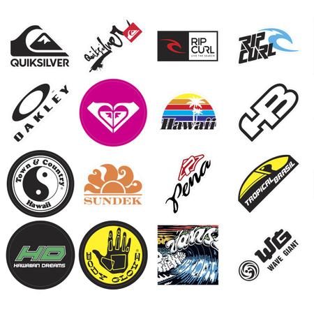 Imagem de Kit de Adesivos Personalizados Sticker Surf 49 Peças
