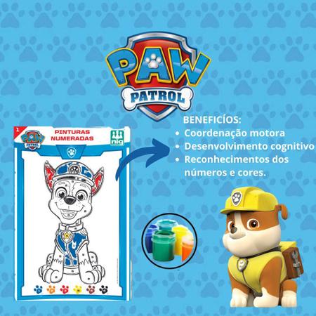 Kit Atividade Patrulha Canina Pintura E Jogo Educativo - Nig