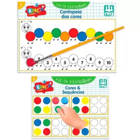 Kit de Atividades Educação Infantil Alfabetização Pintura Jogo da Memória  Patrulha Canina Brinquedo Educativo- Nig 0688 : : Brinquedos e  Jogos