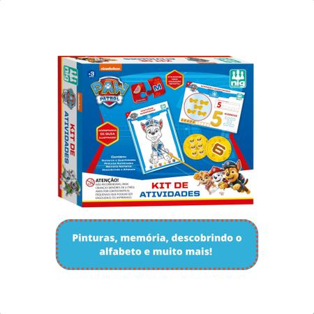 Kit de Atividades Educação Infantil Alfabetização Pintura Jogo da