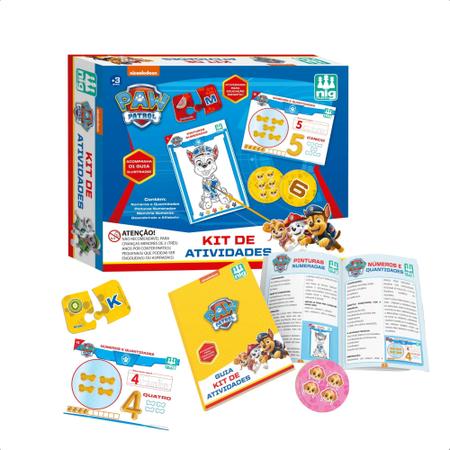 Kit 03 Jogos Infantil Patrulha Canina Pintura Memoria Tapa - Nig Brinquedos  - Outros Jogos - Magazine Luiza