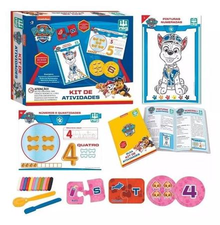 Kit de Atividades Educação Infantil Alfabetização Pintura Jogo da Memória  Patrulha Canina Brinquedo Educativo- Nig 0688 - Nig Brinquedos - Jogos de  Memória e Conhecimento - Magazine Luiza