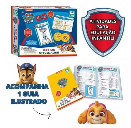 Kit de Atividades Educação Infantil Alfabetização Pintura Jogo da Memória  Patrulha Canina Brinquedo Educativo- Nig 0688 - Nig Brinquedos - Jogos de  Memória e Conhecimento - Magazine Luiza