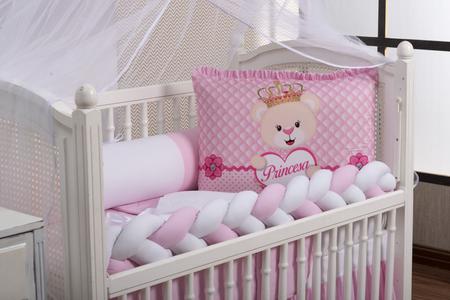 Kit de Berço Enxoval de Bebê Ursinha Princesa