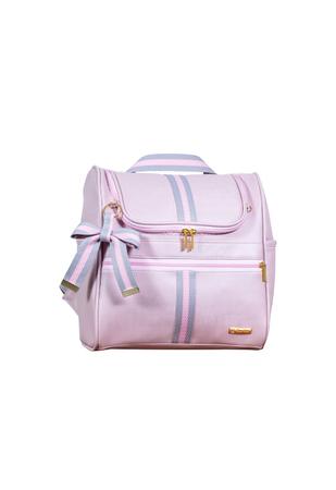 Imagem de Kit de bolsas maternidade 4 pc Lyssa Baby coleção laços cor rosa e cinza