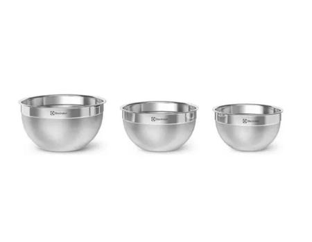 Imagem de Kit de bowls de inox tijela original electrolux c/ tampa