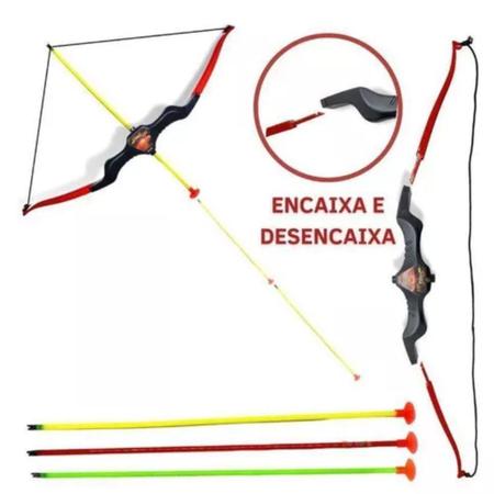 Imagem de Kit De Brinquedo Arco E Flecha Com Bolsa E Flechas Ventosas