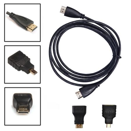 Imagem de Kit de cabo hdmi ,micro e mini 