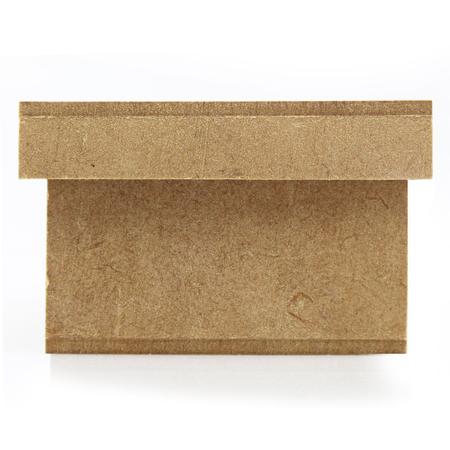 Imagem de Kit de Caixas Tampa Sapato de MDF Madeira Crua 07 x 07 x 05 cm - Quantidade: 10 unidades