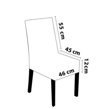 Imagem de Kit de Capa para Cadeira  4 peças - Preto