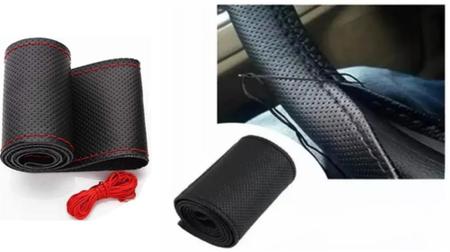 Kit de Capas de Couro para CrossFox 2007 - Couro Impermeável + Chaveiro + Capa de Volante - Aero Print Imagem de Kit de Capas de Couro para CrossFox 2007 - Couro Impermeável + Chaveiro + Capa de Volante