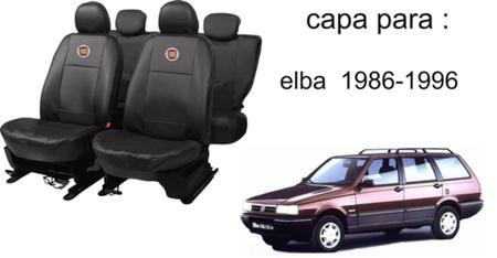 Imagem de Kit de Capas de Couro para Elba 1993 a 1994 - Couro Impermeável + Chaveiro + Capa de Volante