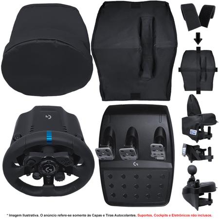 Kit de Capas Protetoras p/ Volante, Base e Pedais G29 G920 G923 + Capa p/ Câmbio  Driving Force Shifter Simulador Gamer Logitech - Qualicapas - Capa de  Volante - Magazine Luiza