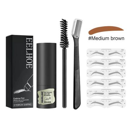 Kit De Carimbo Sobrancelhas Perfect Estêncil Longa Duração - Eelhoe Imagem de Kit De Carimbo Sobrancelhas Perfect Estêncil Longa Duração