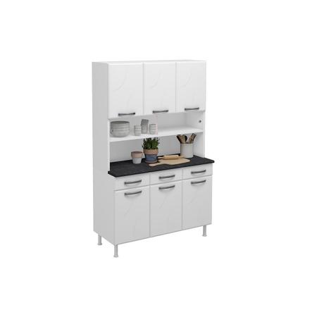 Imagem de Kit de Cozinha Telasul Safira de Aço 120cm Branco