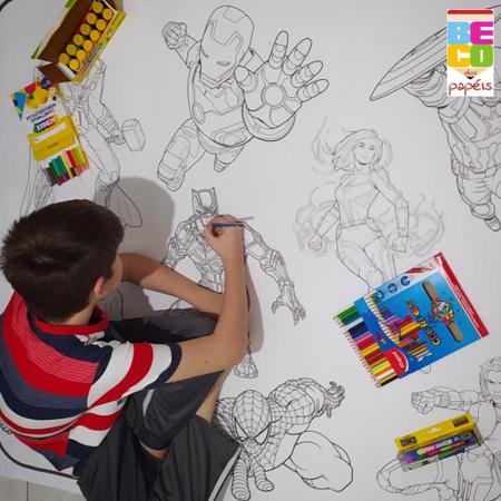 Kit de desenho gigante para colorir - baby shark - BECO DOS PAPÉIS