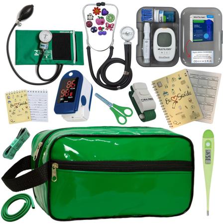 Kit De Enfermagem Completo Medidor Glicose Aparelho Pressao - PREMIUM, P.A. Med, INCOTERM Imagem de Kit De Enfermagem Completo Medidor Glicose Aparelho Pressao