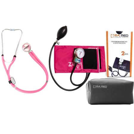 Imagem de Kit De Enfermagem Pink P.A Med Com Medidor De Pressão