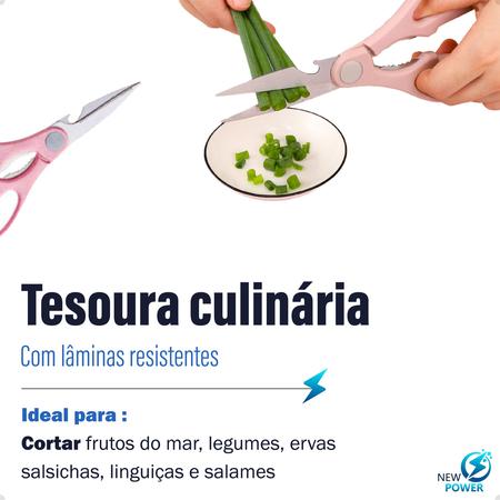 Imagem de Kit De Facas Para Cozinha E Churrasco 6 Peças Antiaderente Fio Navalha Colorido Linha Premium
