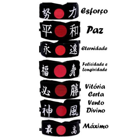 Faixa Japonesa Hachimaki para Sushiman Ninja - Preto - Hachi8