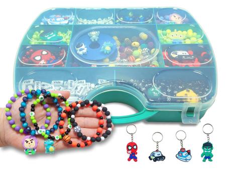 Imagem de kit de fazer pulseiras infantil para meninos