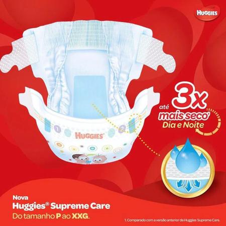 Imagem de Kit de Fraldas Huggies Hiper Supreme Care 416 Unidades 160 M e 256 G