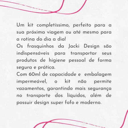 Imagem de Kit De Frascos Para Viagem 9 Peças Jacki Design Várias Cores
